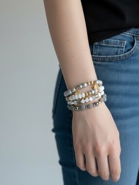 Erimish 3pc Starter Stack Stretch Bracelets Set